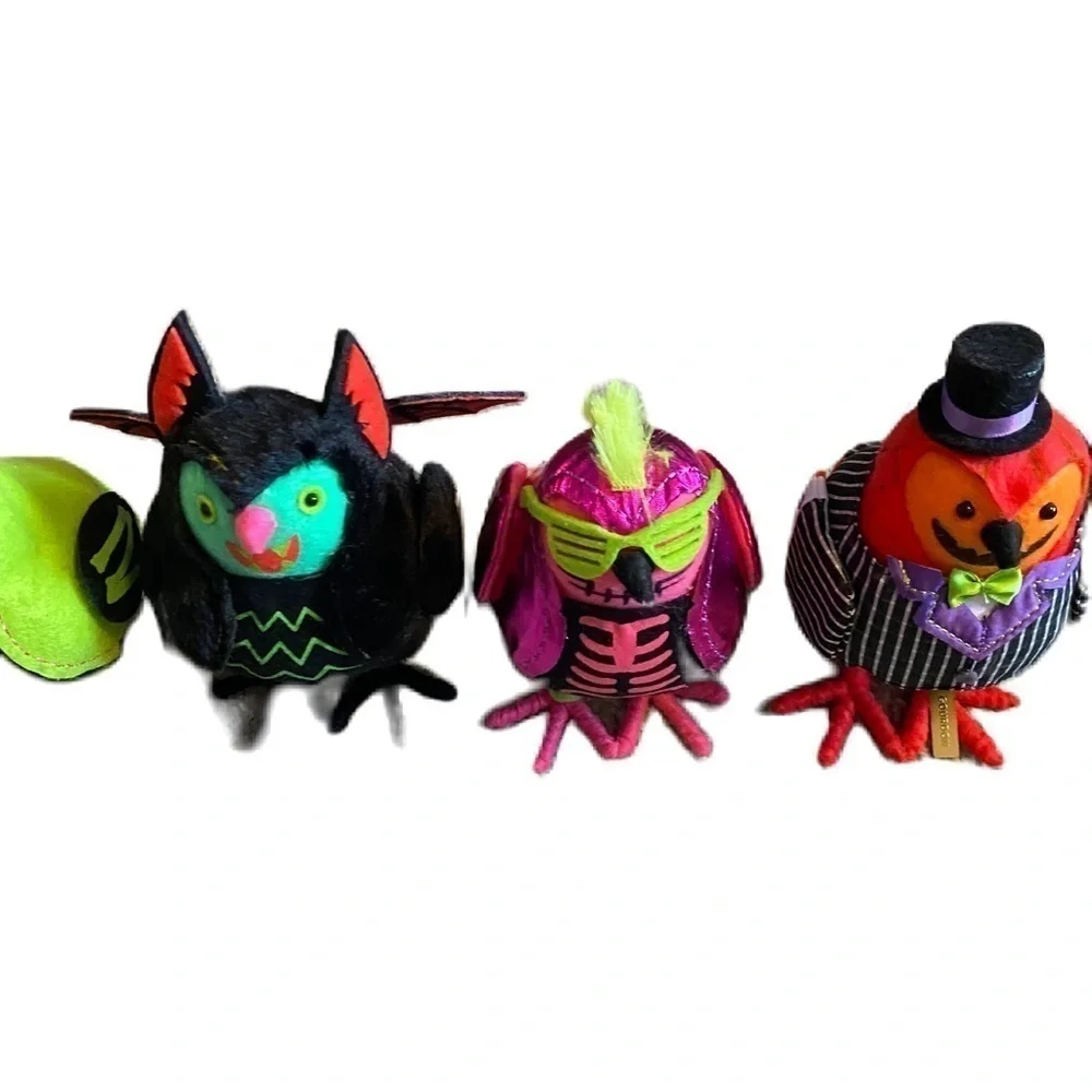 2024 Featherly Friends Hyde & Eek Halloween Bird Set Collection NEW Vampire